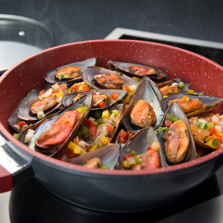 Panela Polishop Day By Day Vermelha 28cm