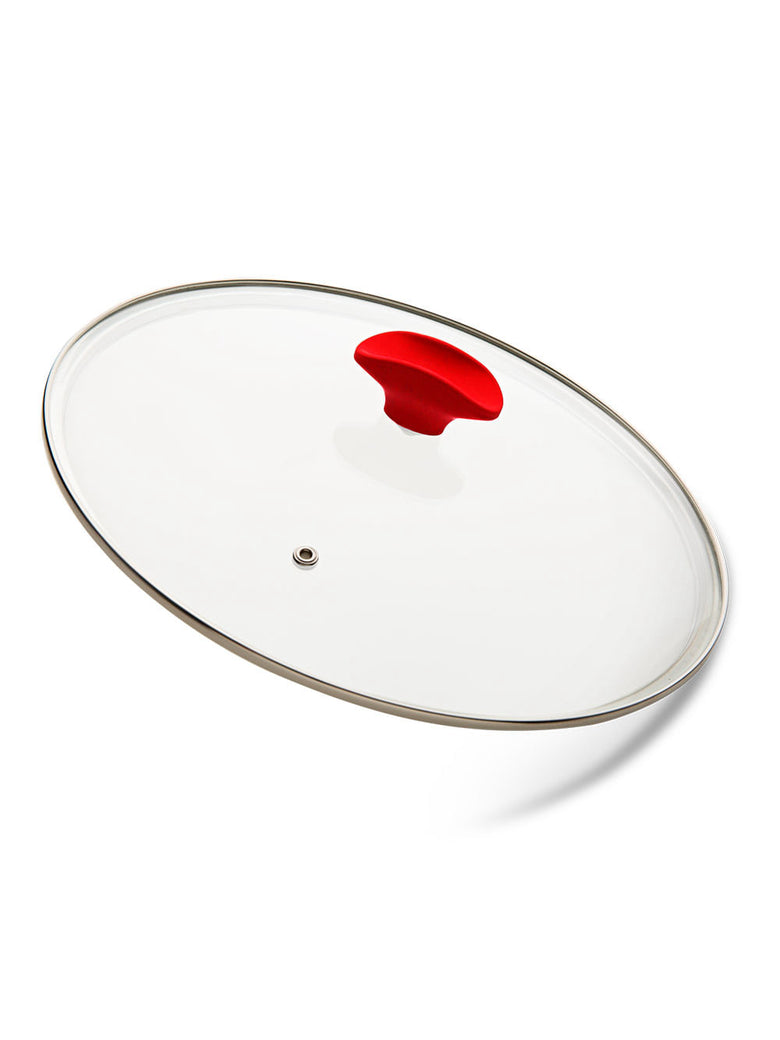 Tampa de Vidro Ichef Polishop - Shark Series - 20Cm - Vermelha