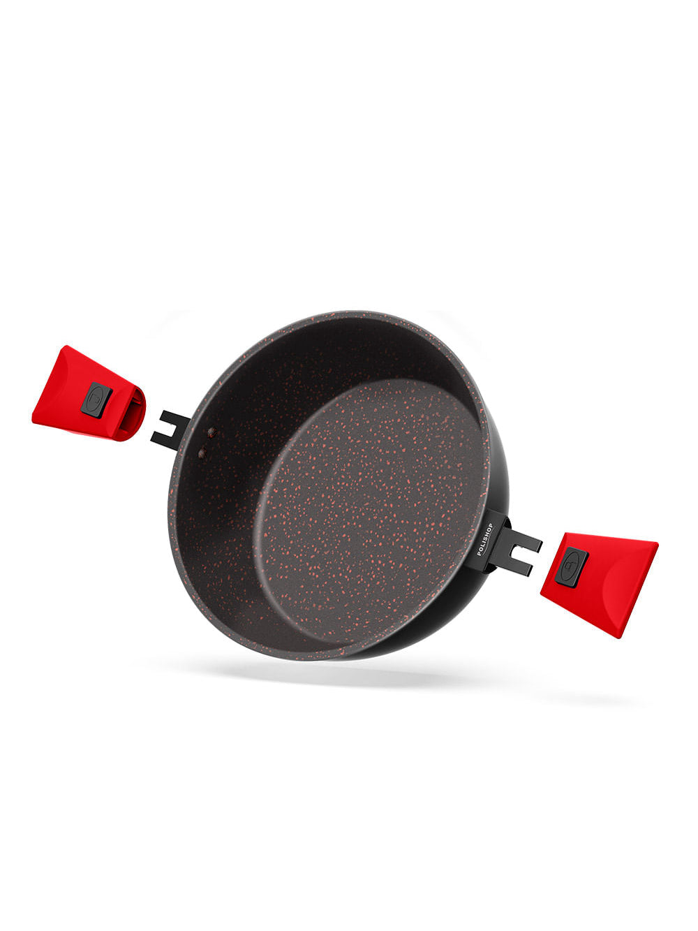 Panela Polishop Ichef Ultra Family Size Shark Series Vermelha 28cm
