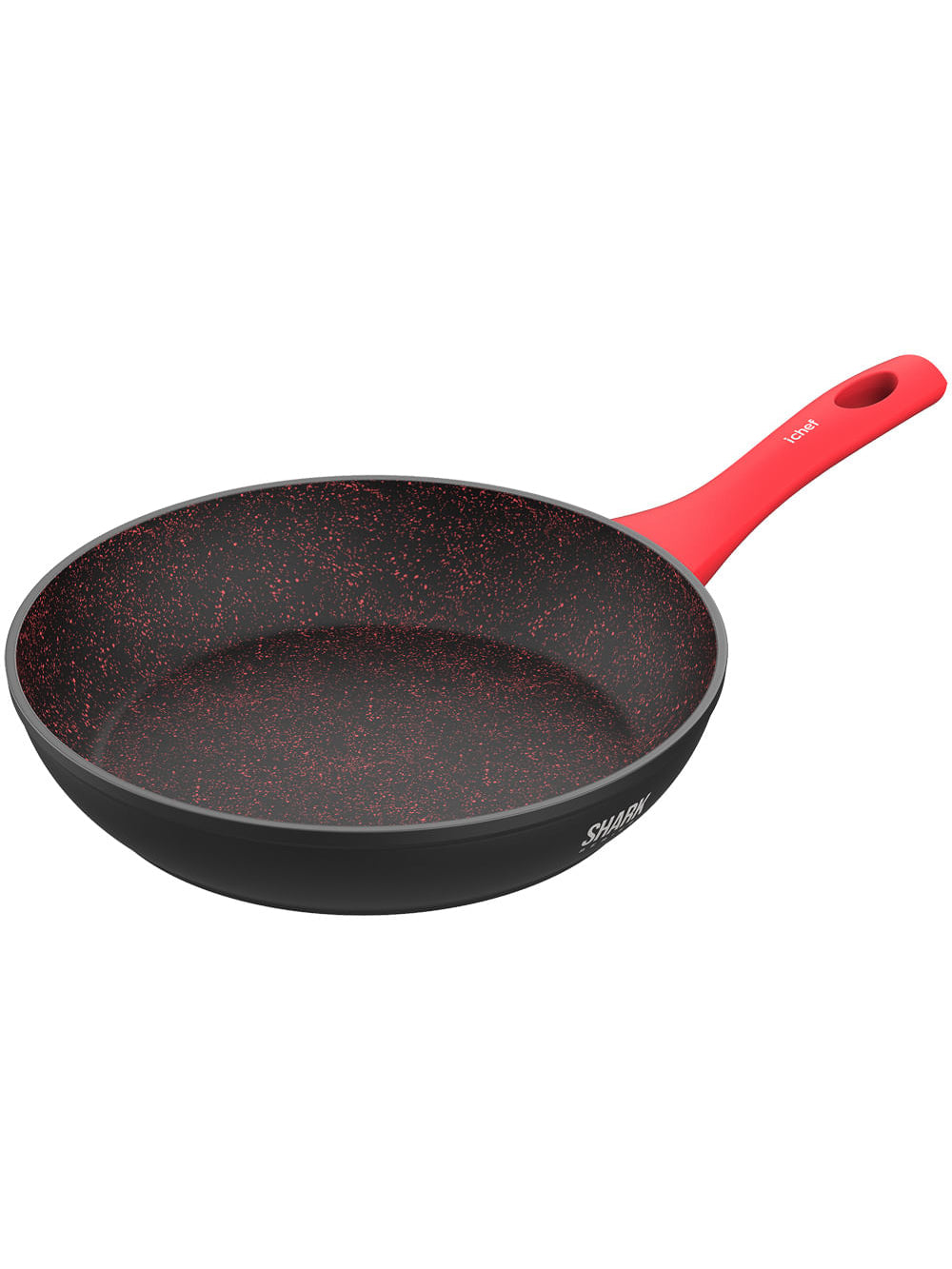 Panela Polishop Ichef Home Sauté Grand Shark Series Vermelha 24cm - Vermelho