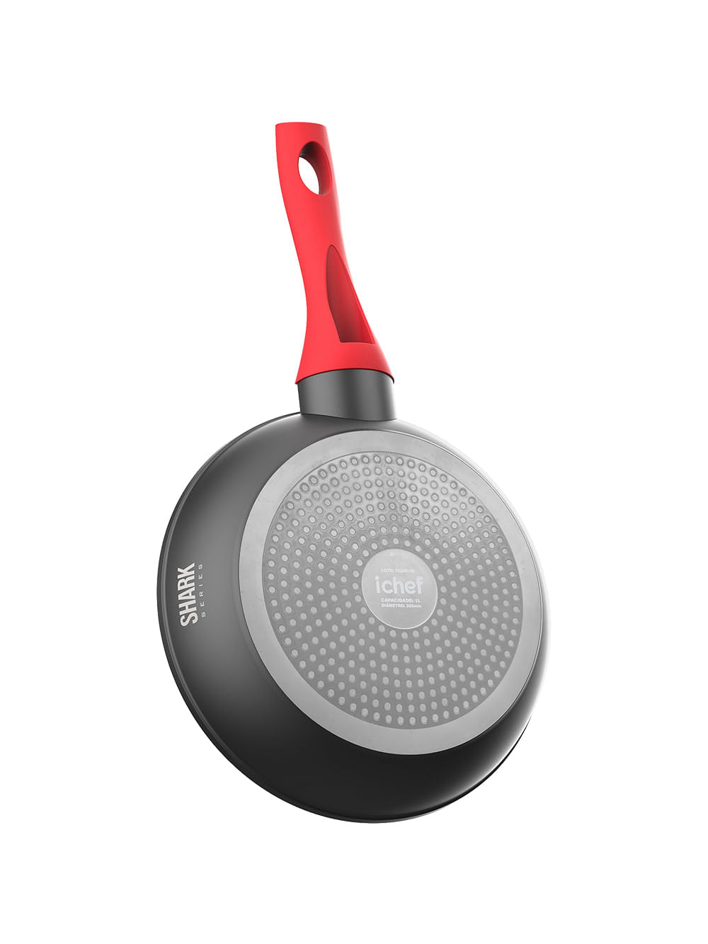 Panela Polishop Ichef Home Sauté Grand Shark Series Vermelha 24cm - Vermelho