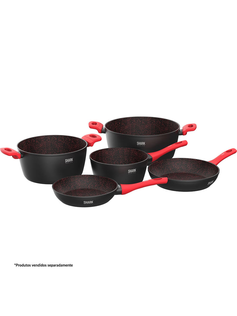 Panela Polishop Ichef Home Sauté Petit Shark Series Vermelha 20cm