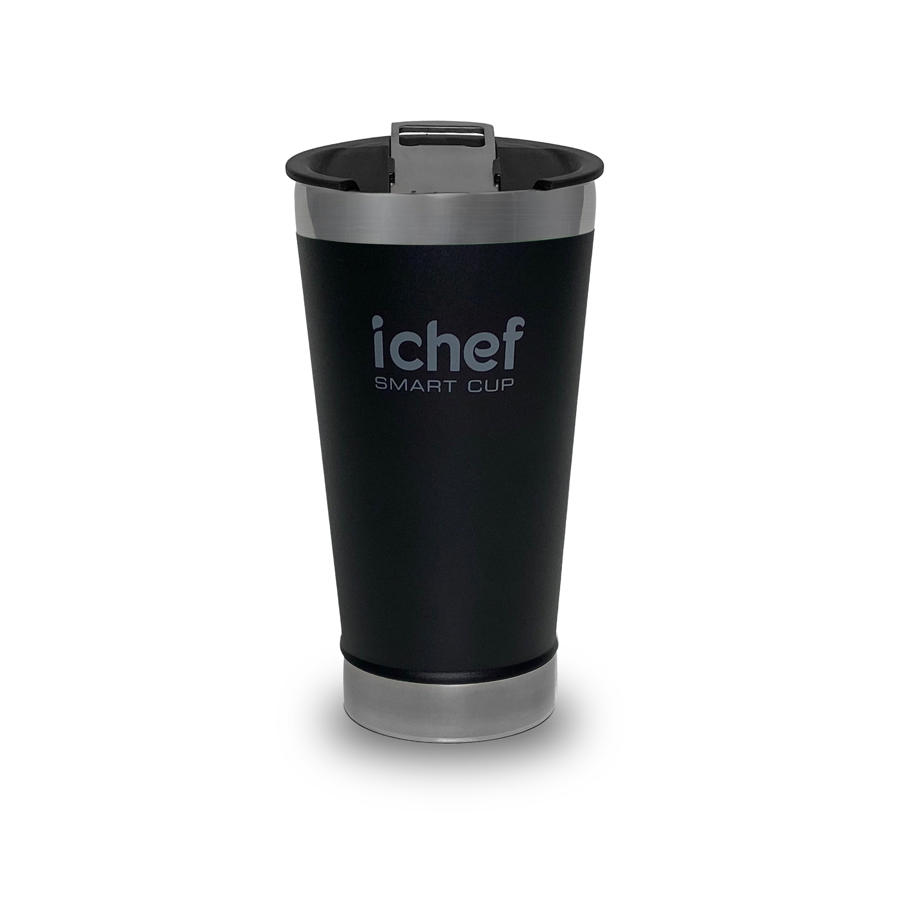 Copo Térmico Polishop Ichef Com Tampa Smart Cup 600 ml - Preto