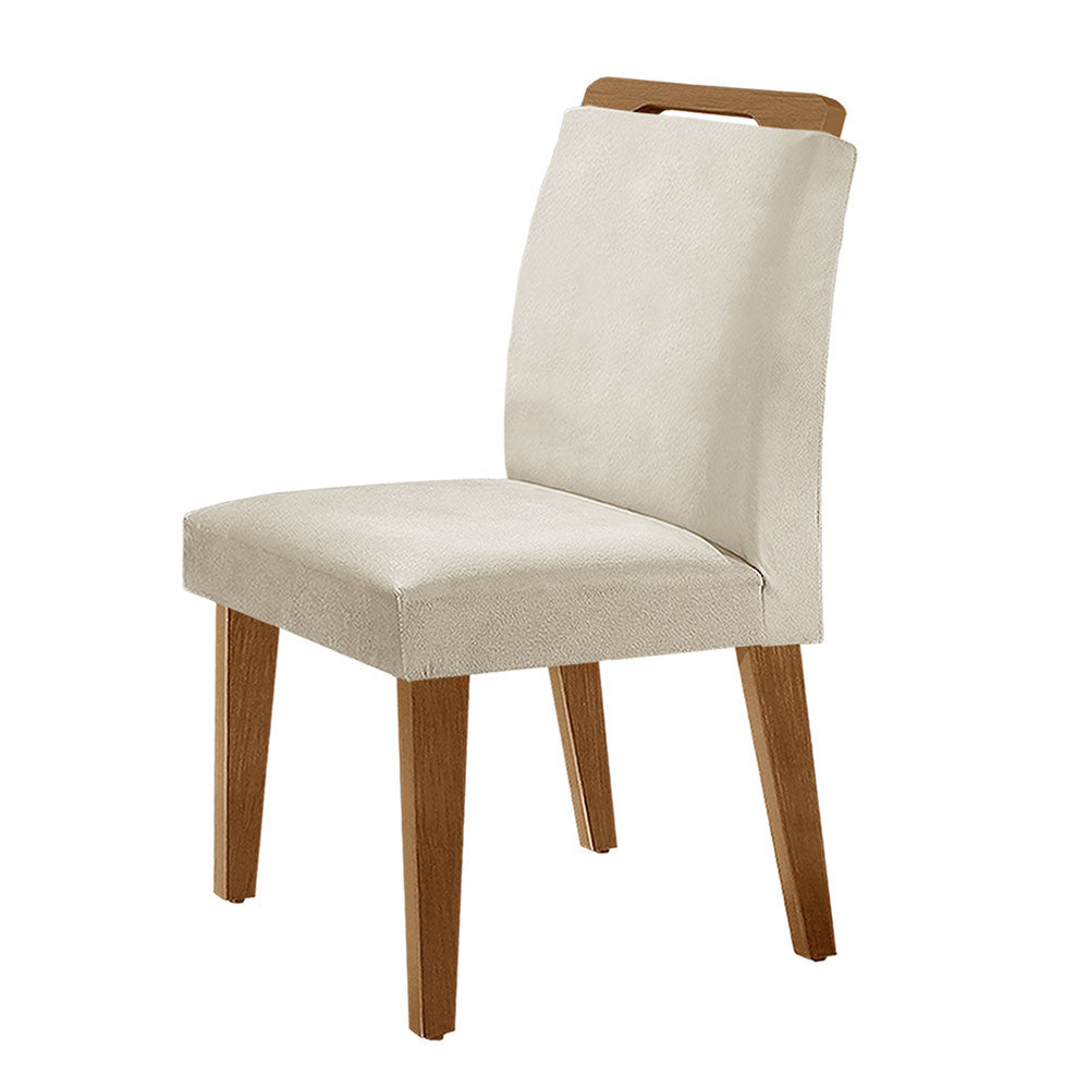 Conjunto Sala de Jantar Mesa Olimpia 120 Cm em MDF e 4 Cadeiras Athenas