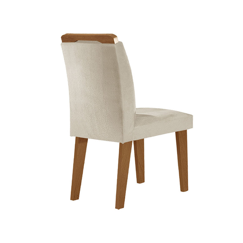 Conjunto Sala de Jantar Mesa Olimpia 120 Cm em MDF e 4 Cadeiras Athenas