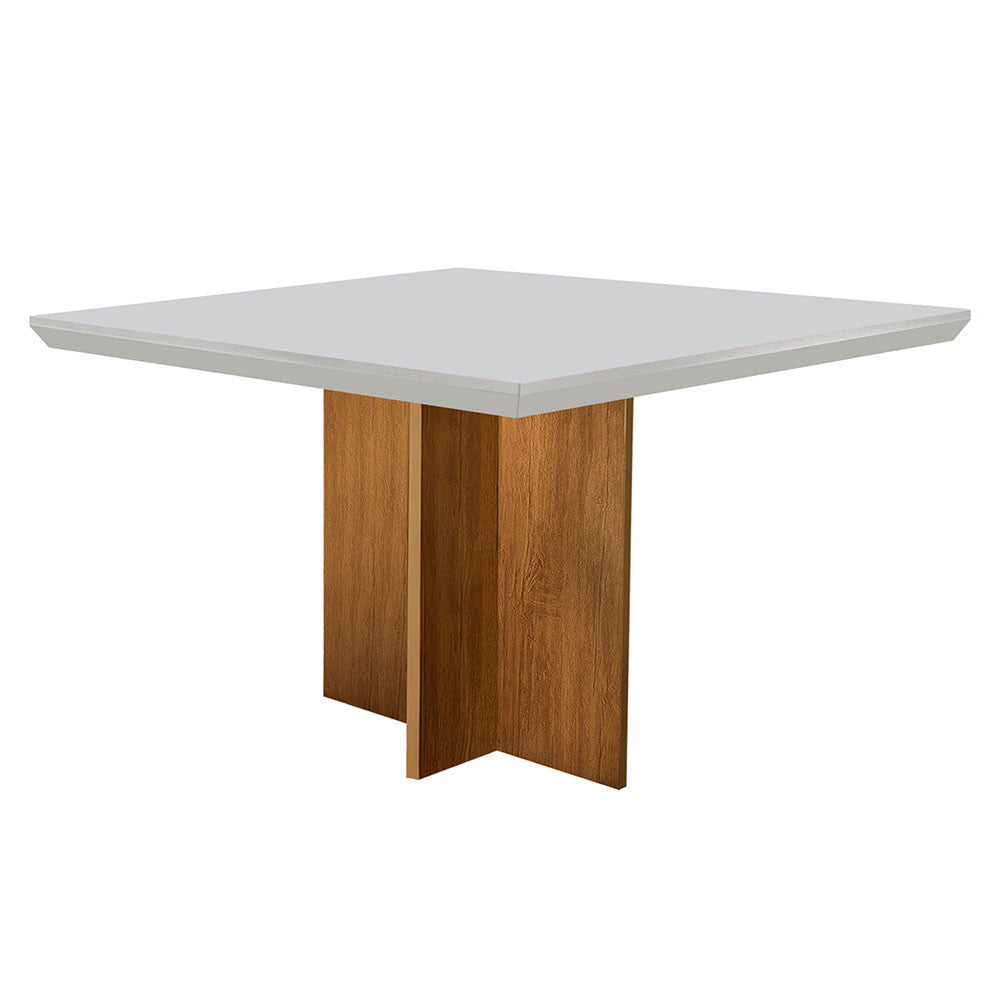 Conjunto Sala de Jantar Mesa Olimpia 120 Cm em MDF e 4 Cadeiras Athenas