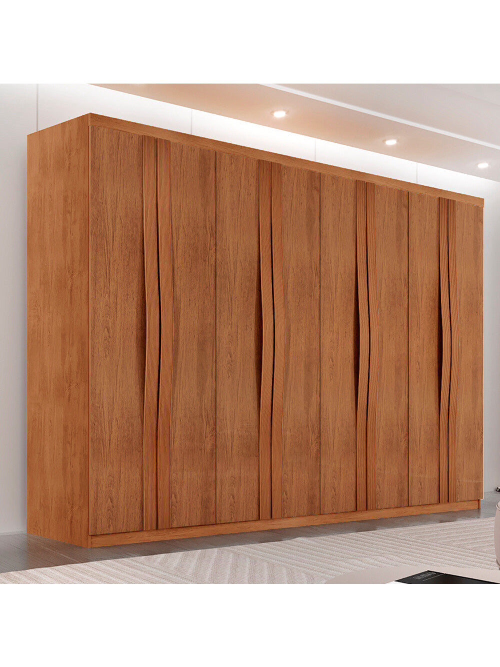 Guarda Roupa Casal Dunas com 8 Portas e 4 Gavetas MDF Moderna