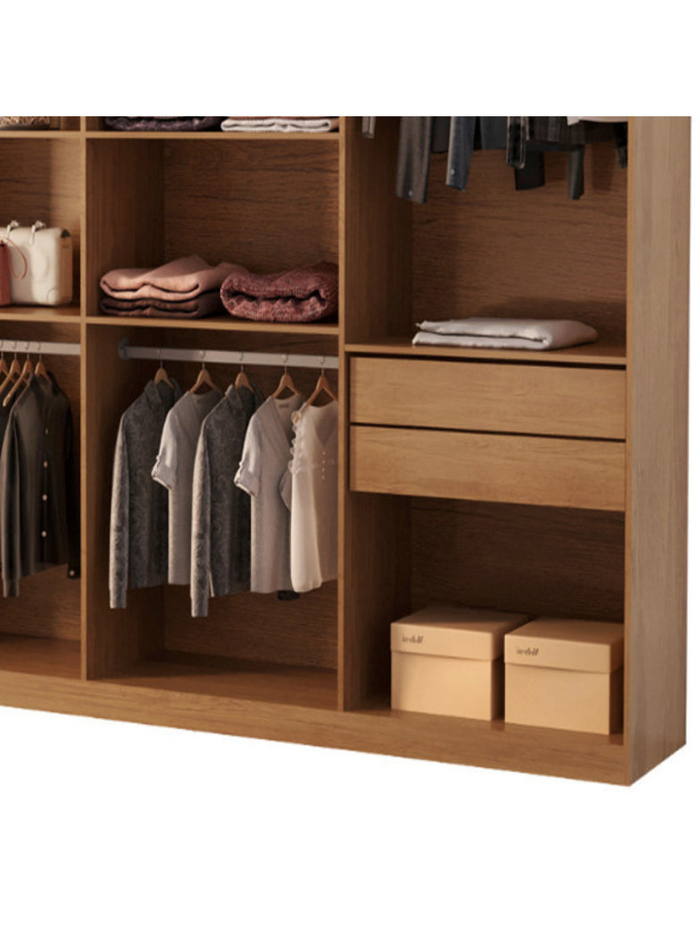 Guarda Roupa Casal Dunas com 8 Portas e 4 Gavetas MDF Moderna