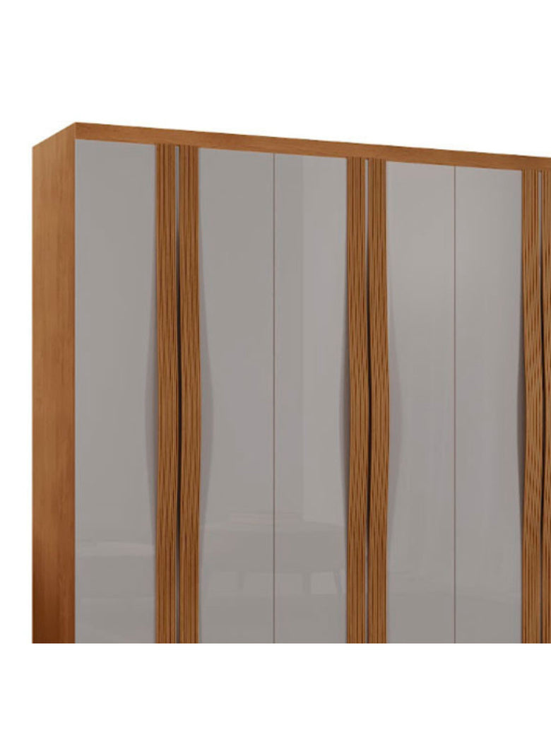 Guarda Roupa Casal Dunas com 8 Portas e 4 Gavetas MDF Moderna