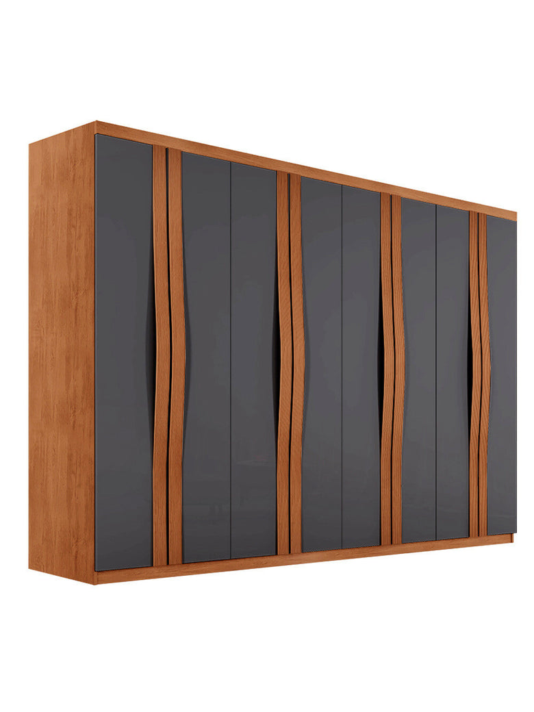 Guarda Roupa Casal Dunas com 8 Portas e 4 Gavetas MDF Moderna