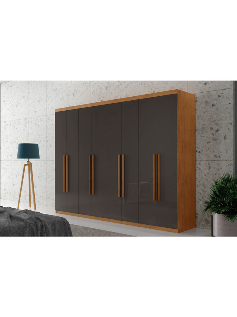 Guarda Roupa Casal Heros com 8 Portas e 4 Gavetas MDF Moderna