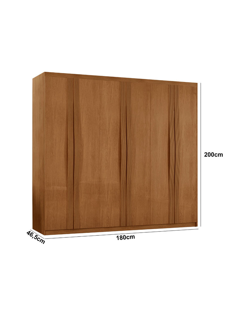 Guarda Roupa Casal Dunas MDF 6 Portas e 2 Gavetas Moderna