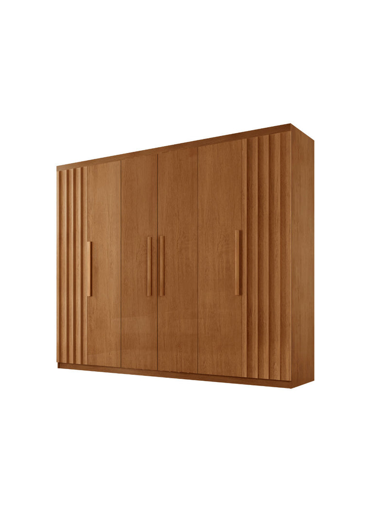 Guarda Roupa Casal Roma MDF 6 Portas e 2 Gavetas Moderna