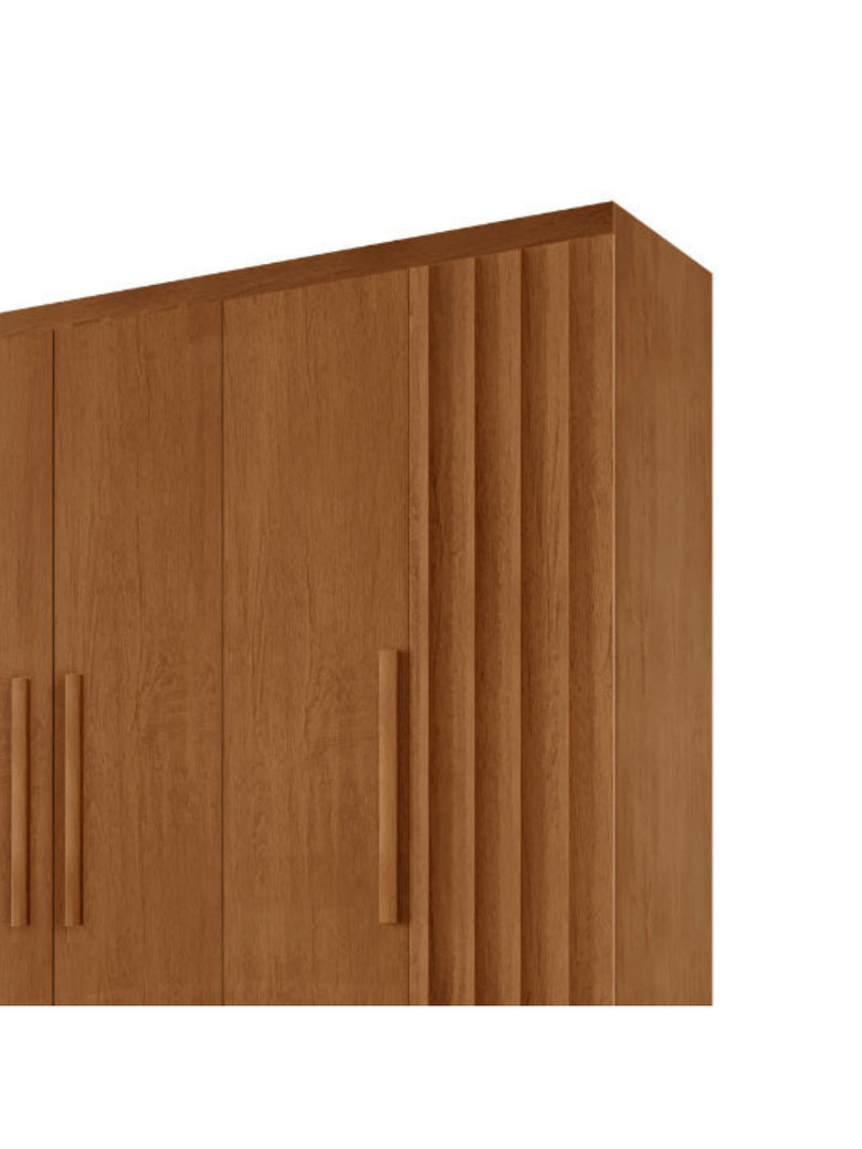 Guarda Roupa Casal Roma MDF 6 Portas e 2 Gavetas Moderna