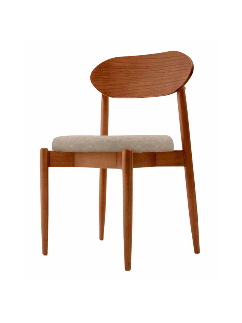 Conjunto com 2 cadeiras Ballare em Madeira Maciça para Sala de Jantar