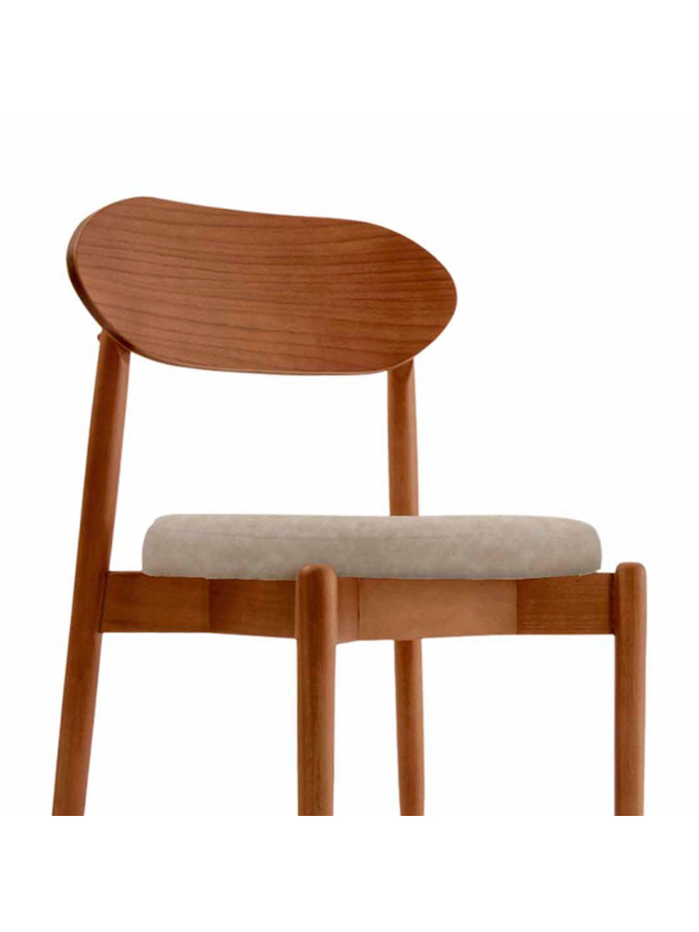 Conjunto com 2 cadeiras Ballare em Madeira Maciça para Sala de Jantar