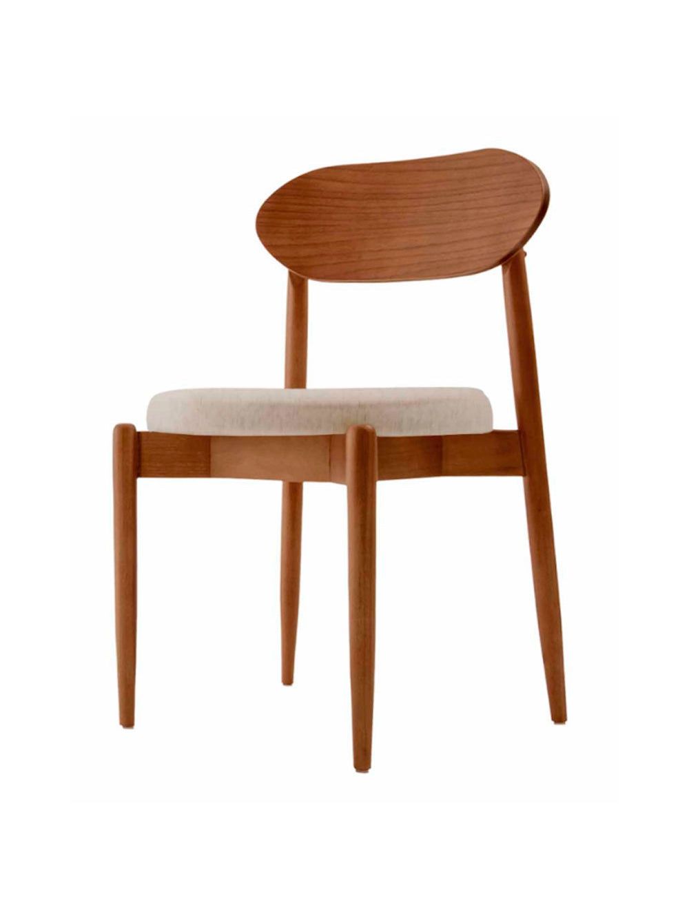 Conjunto com 2 cadeiras Ballare em Madeira Maciça para Sala de Jantar