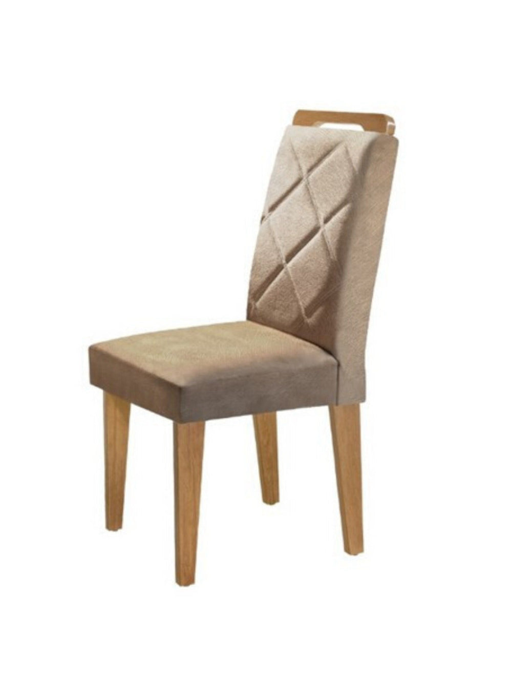 Conjunto com 2 Cadeiras Melissa para Mesa de Jantar MDF Rufato - Imbuia/Animale Chocolate