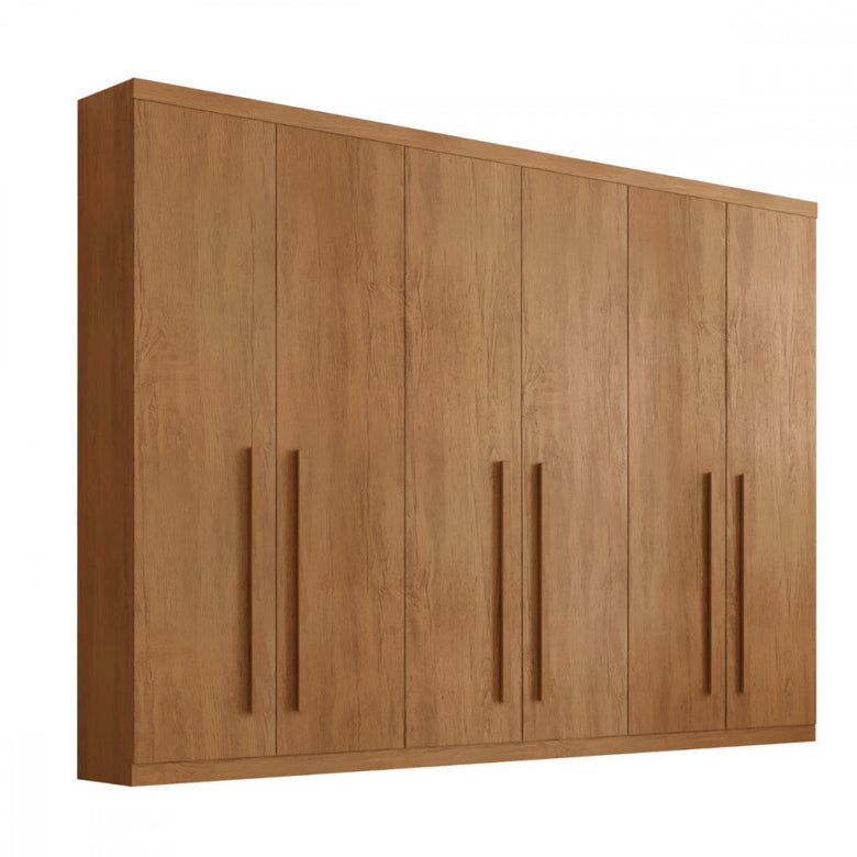 Guarda Roupa Casal Maya 100 MDF 6 Portas e 6 Gavetas - Rufato