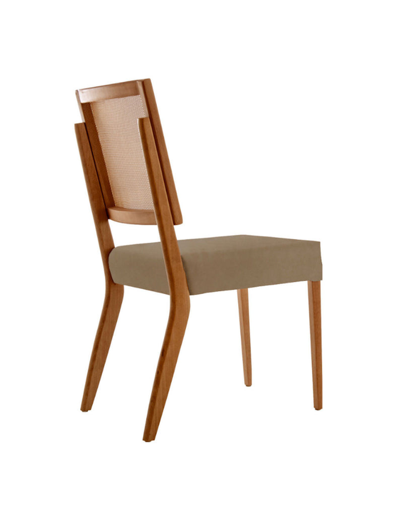Conjunto com 2 cadeiras Aila em Madeira Maciça para Sala de Jantar Moderna Mobília