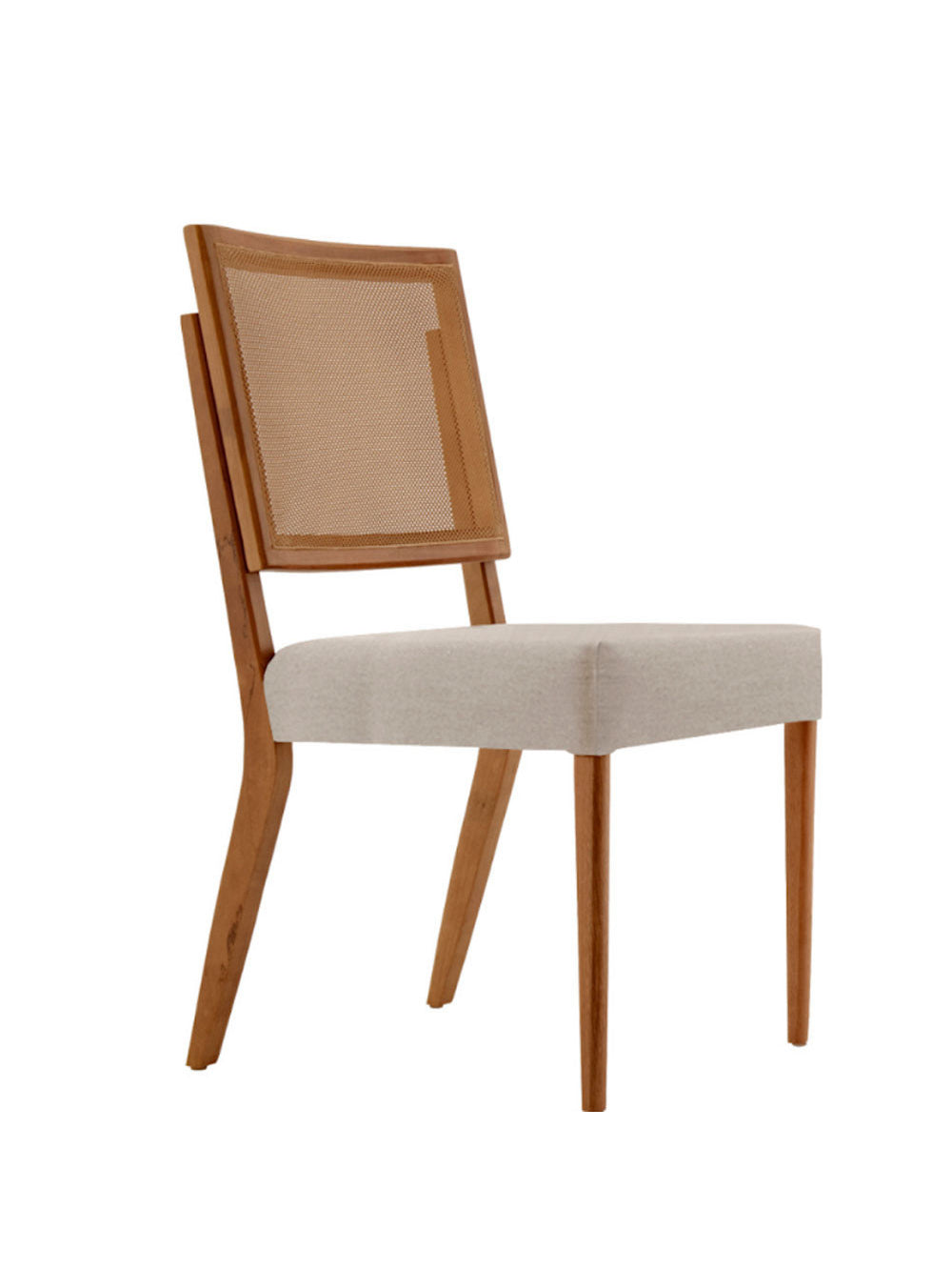 Conjunto com 2 cadeiras Aila em Madeira Maciça para Sala de Jantar Moderna Mobília