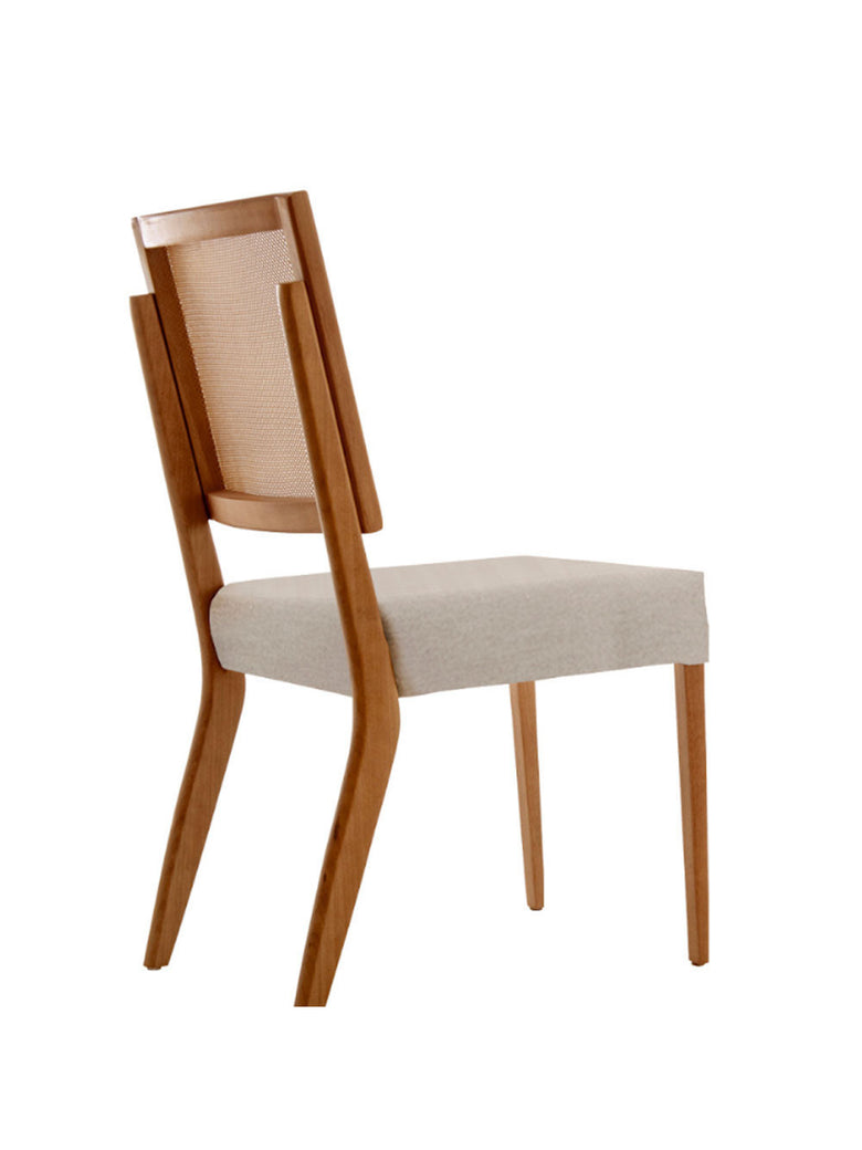Conjunto com 2 cadeiras Aila em Madeira Maciça para Sala de Jantar Moderna Mobília