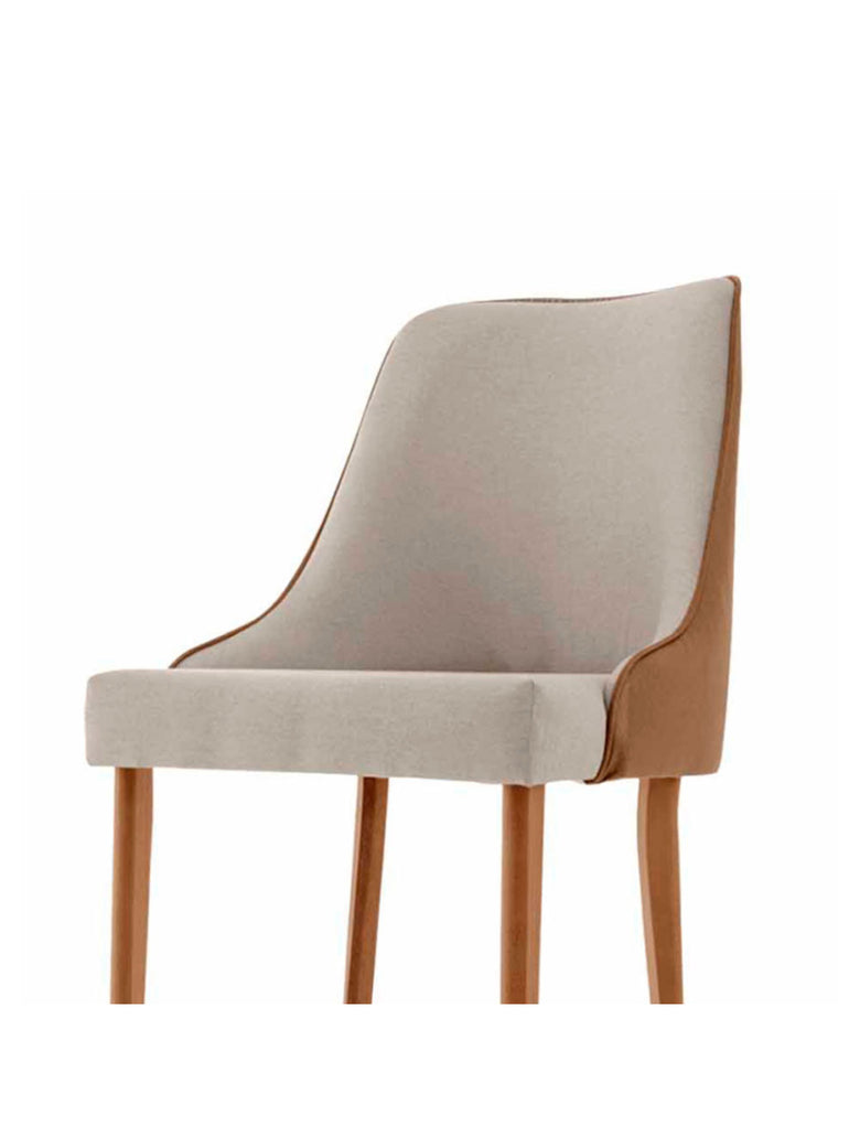 Conjunto com 2 Cadeiras Esmeralda em Madeira Maciça para Sala de jantar Moderna Mobília
