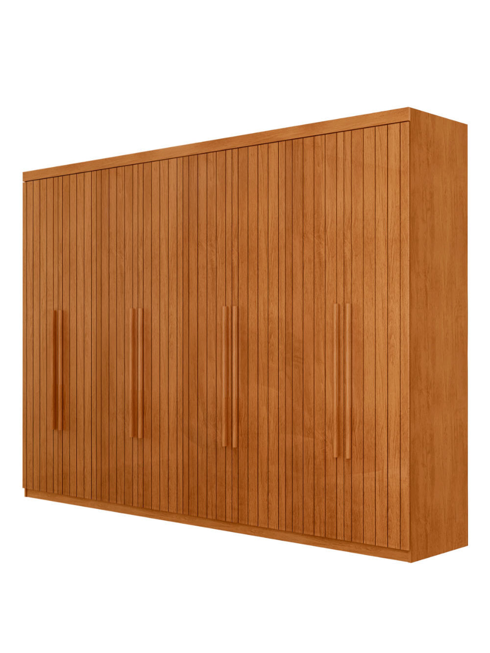 Guarda Roupa Casal Marrocos MDF 8 Portas 4 Gavetas Moderna Mobília - Naturalle