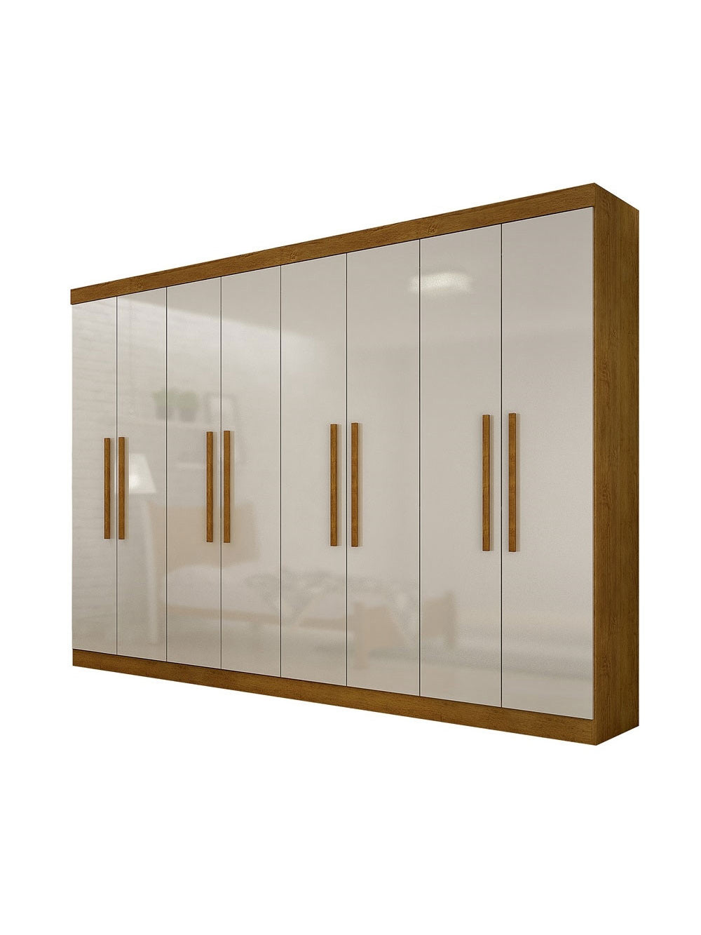 Guarda Roupa Casal Hera MDF 8 Portas e 4 Gavetas Rufato