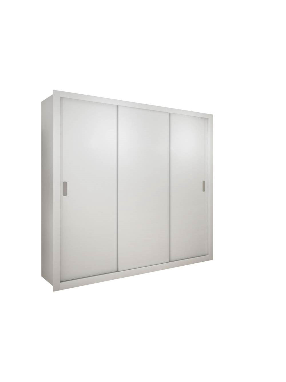 Guarda Roupa Casal Veneza 3 Portas 4 Gavetas MDF Rufato - Branco