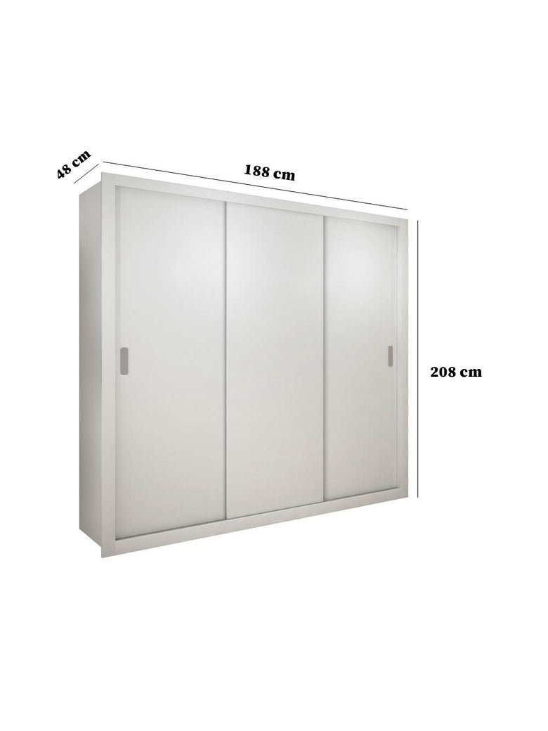 Guarda Roupa Casal Veneza 3 Portas 4 Gavetas MDF Rufato
