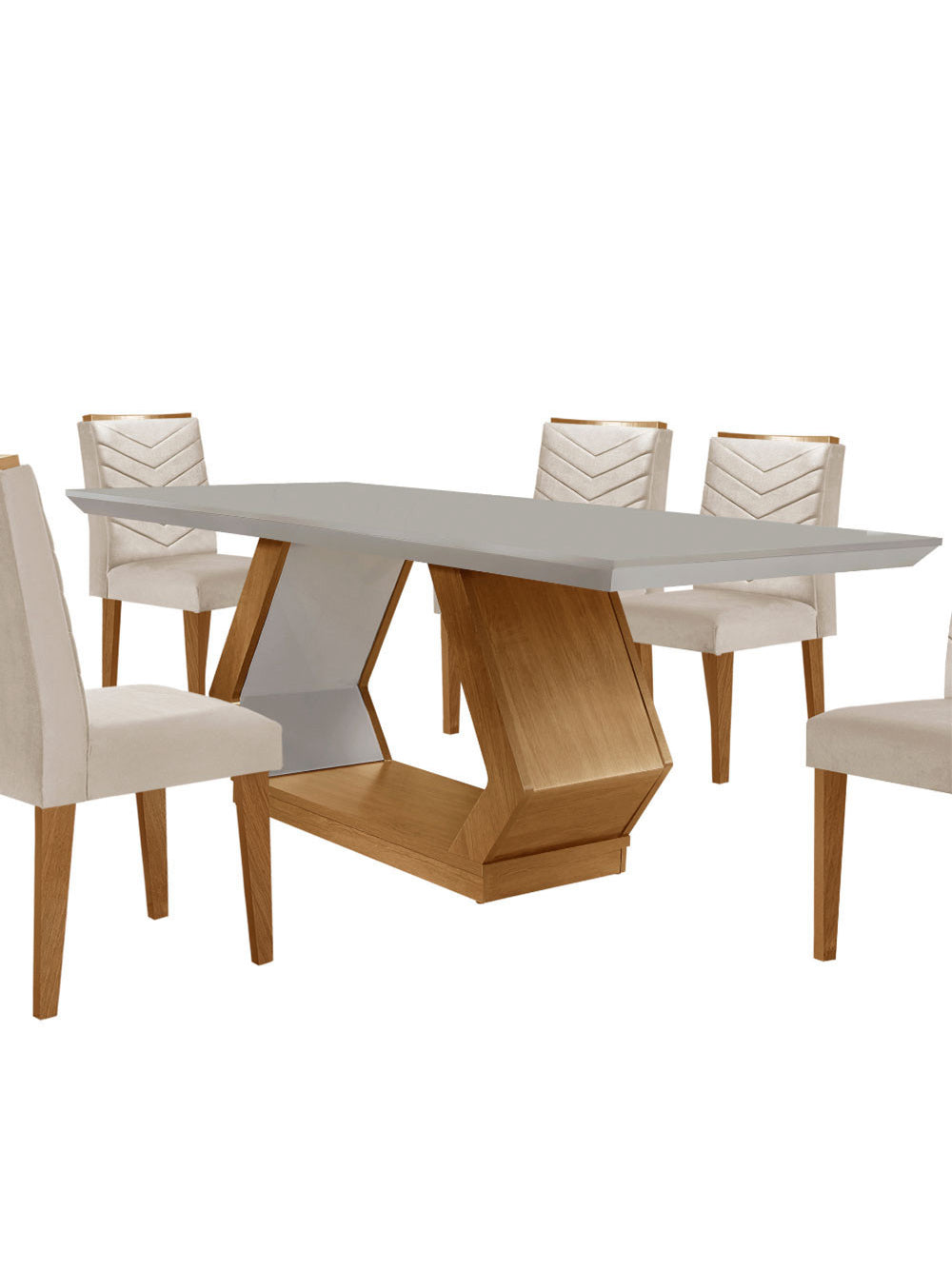 Sala de Jantar Alvorada com 6 Cadeiras Liz MDF Rufato