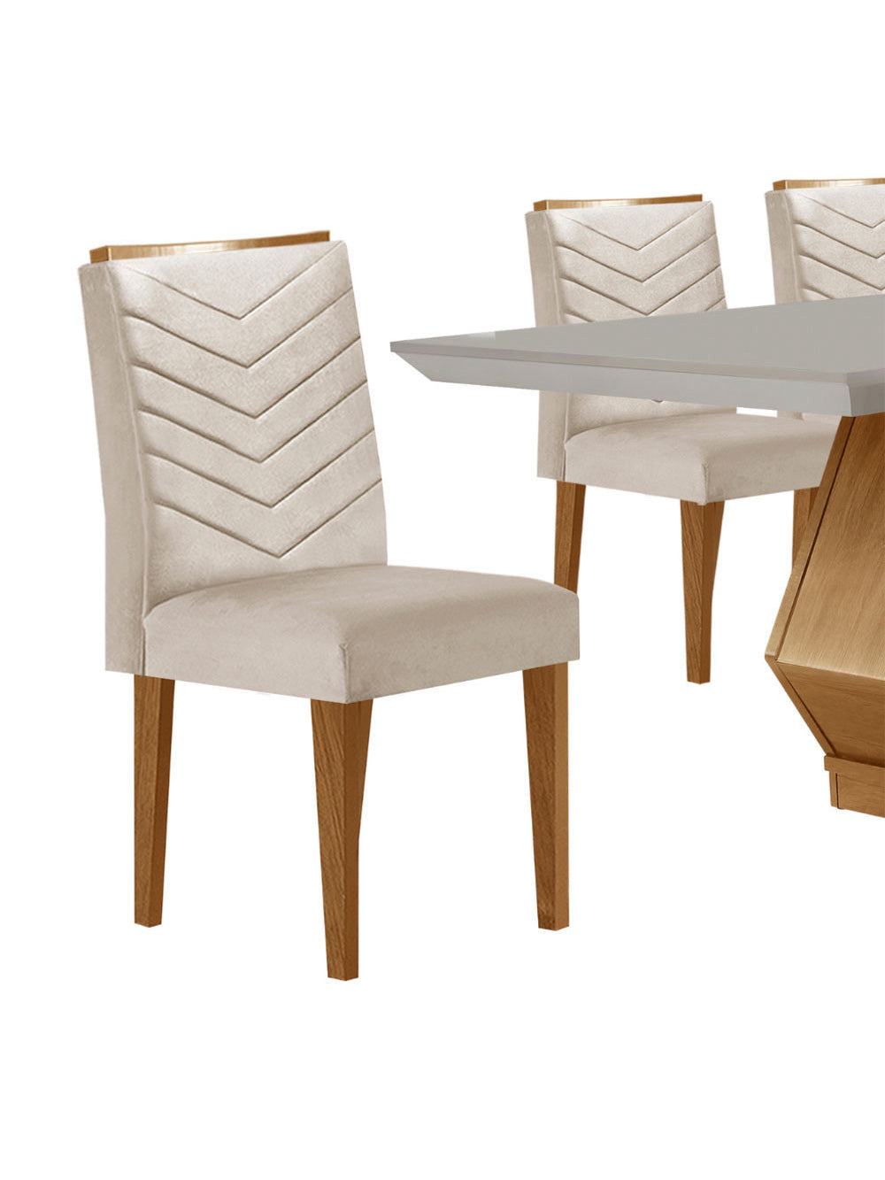 Sala de Jantar Alvorada com 6 Cadeiras Liz MDF Rufato