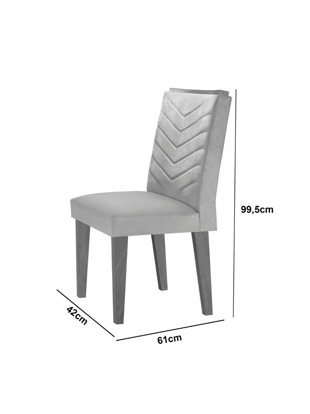 Sala de Jantar Alvorada com 6 Cadeiras Liz MDF Rufato