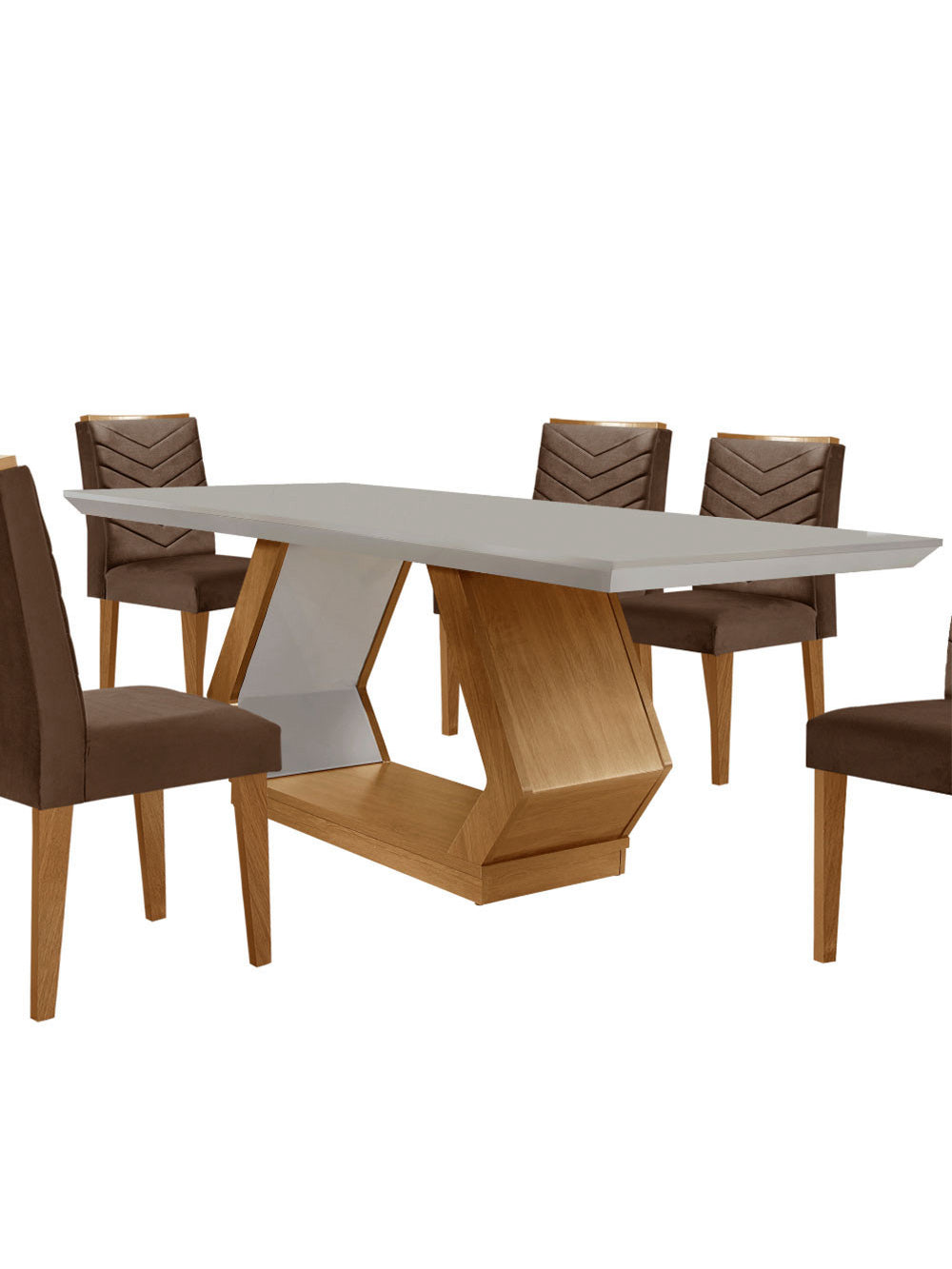 Sala de Jantar Alvorada com 6 Cadeiras Liz MDF Rufato