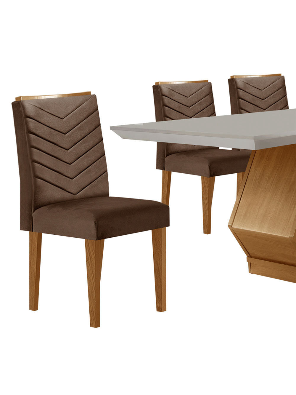 Sala de Jantar Alvorada com 6 Cadeiras Liz MDF Rufato