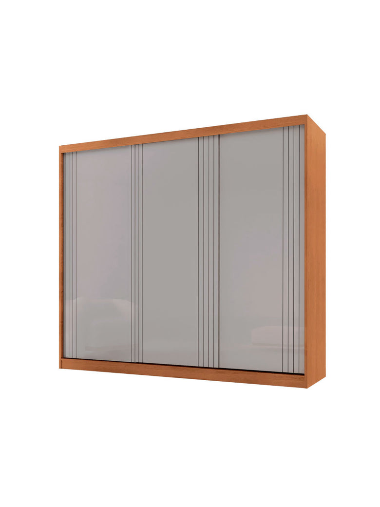 Guarda Roupa Casal Connor 100 MDF 3 Portas e 4 Gavetas - Moderna Mobília