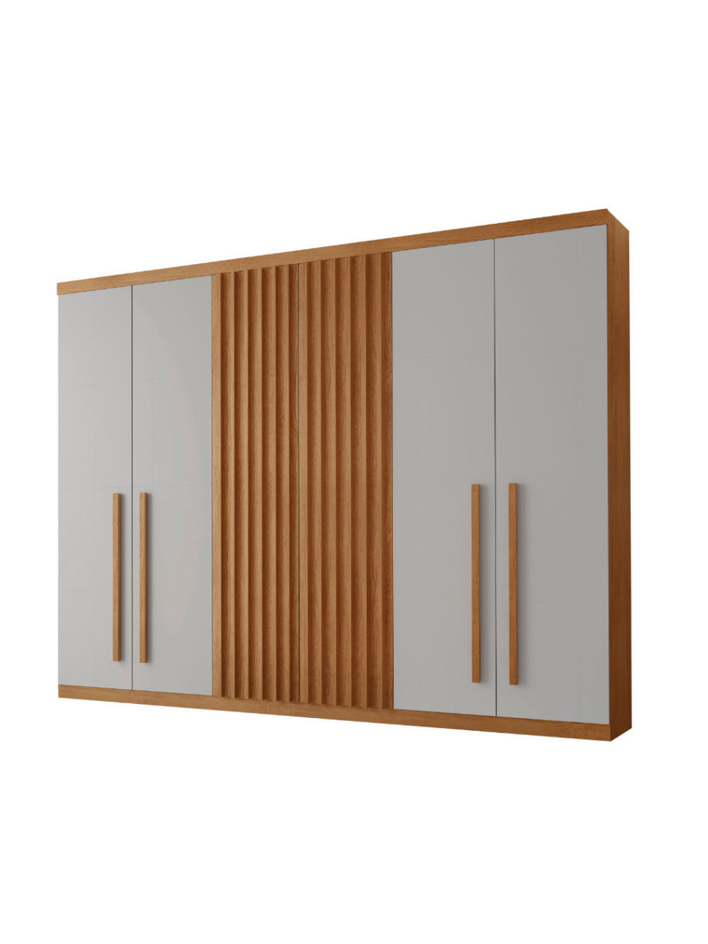 Guarda Roupa Casal Kiev 100 MDF 6 Portas e 4 Gavetas