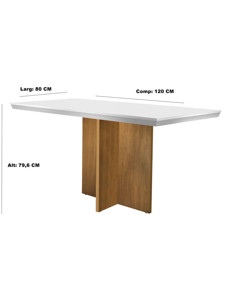 Conjunto Sala de Jantar Olimpia com 4 Cadeiras Grécia Rufato