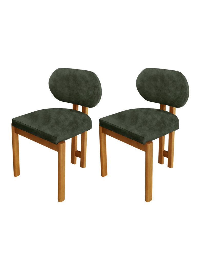 Conjunto com 2 Cadeiras Madeira Nala