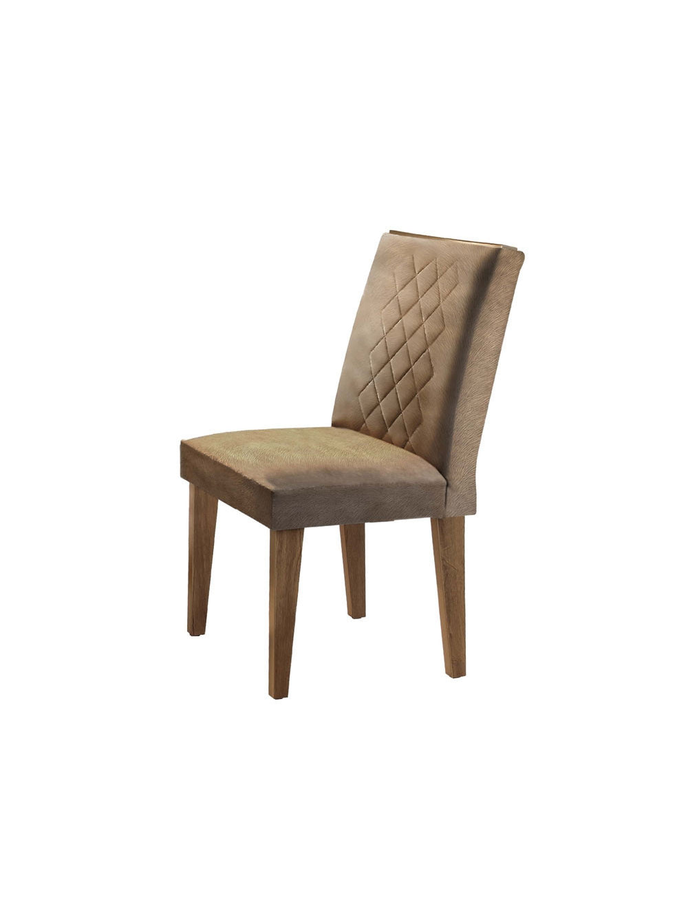Conjunto com 2 Cadeiras para Sala de Jantar Milena MDF Rufato - Imbuia/Animale Chocolate