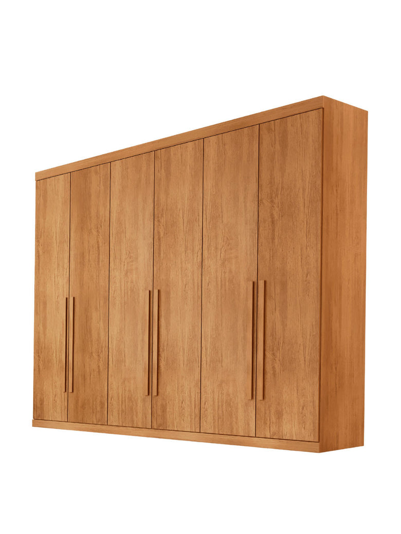 Guarda Roupa Casal Maya 100 MDF 6 Portas e 6 Gavetas - Rufato