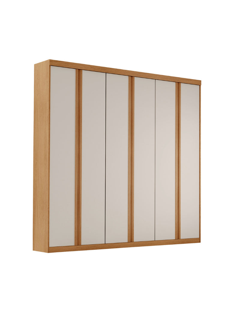 Guarda Roupa Casal Boston 6 Portas e 4 Gavetas MDF Moderna