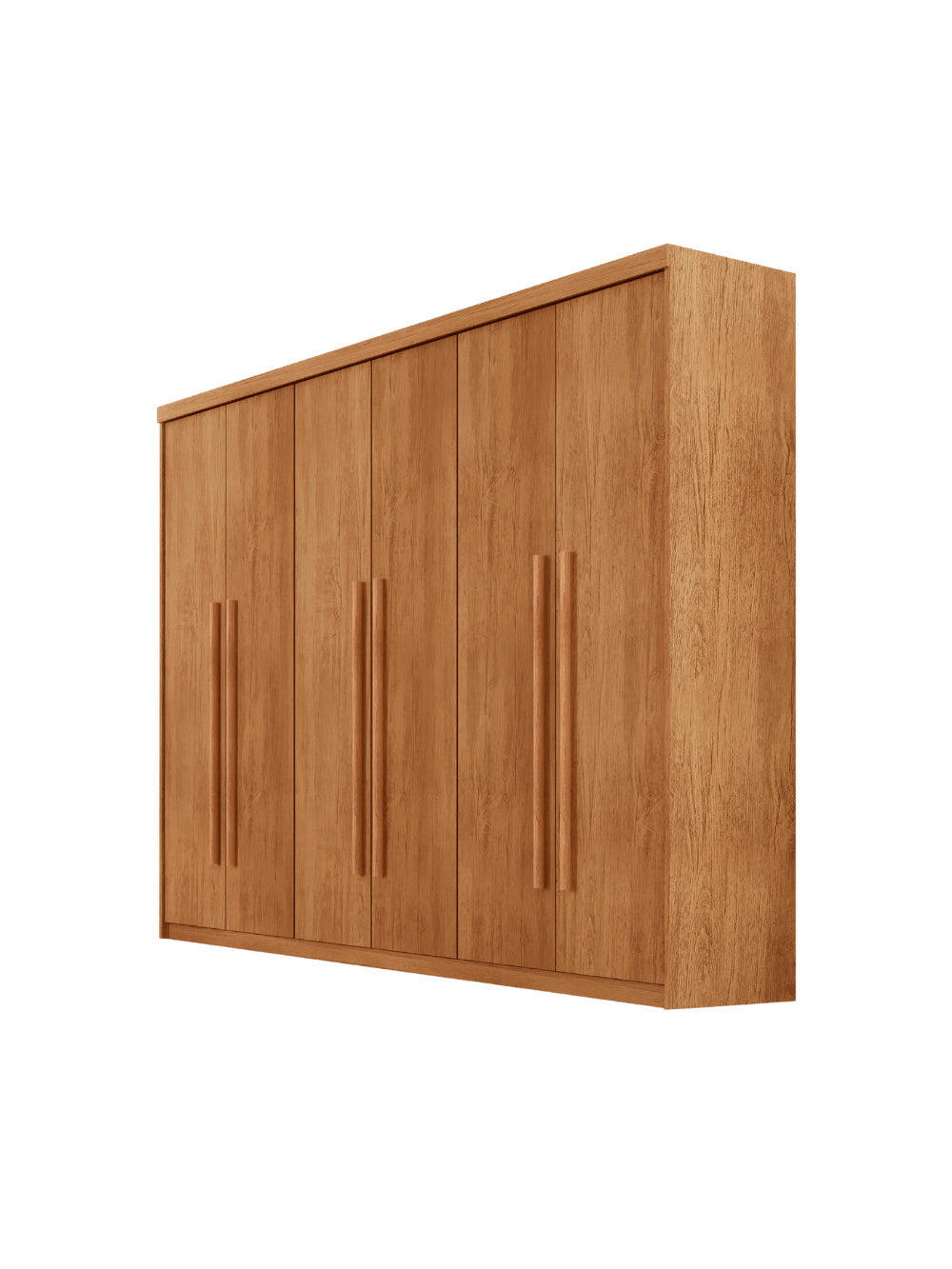 Guarda Roupa Casal Heros 6 Portas e 2 Gavetas MDF Moderna - Naturalle