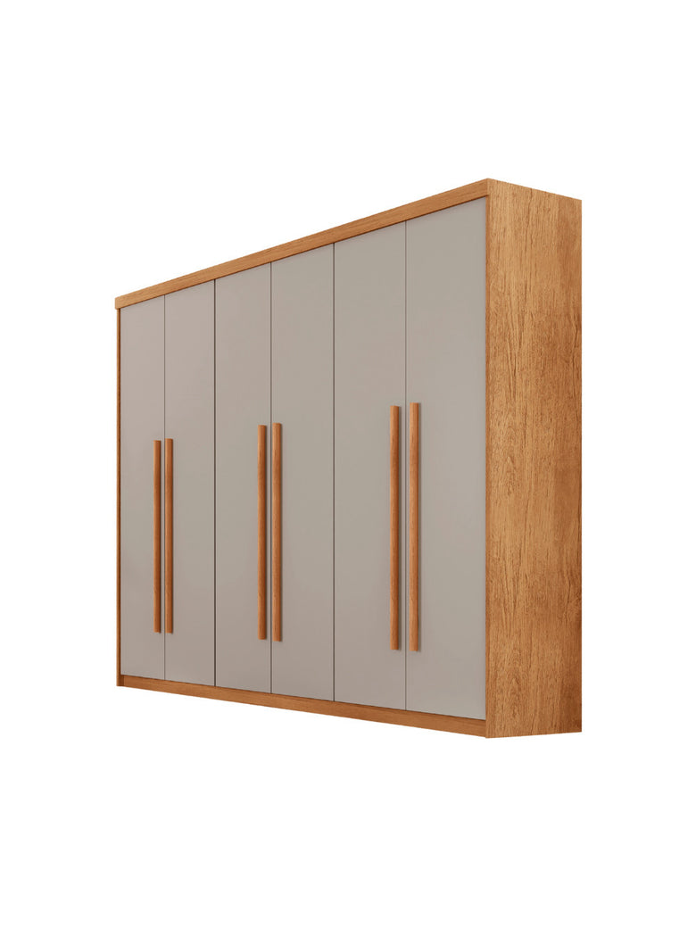 Guarda Roupa Casal Heros 6 Portas e 2 Gavetas MDF Moderna