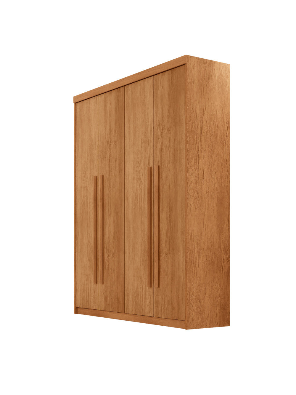 Guarda Roupa Solteiro Heros 4 Portas e 2 Gavetas MDF Moderna - Naturalle