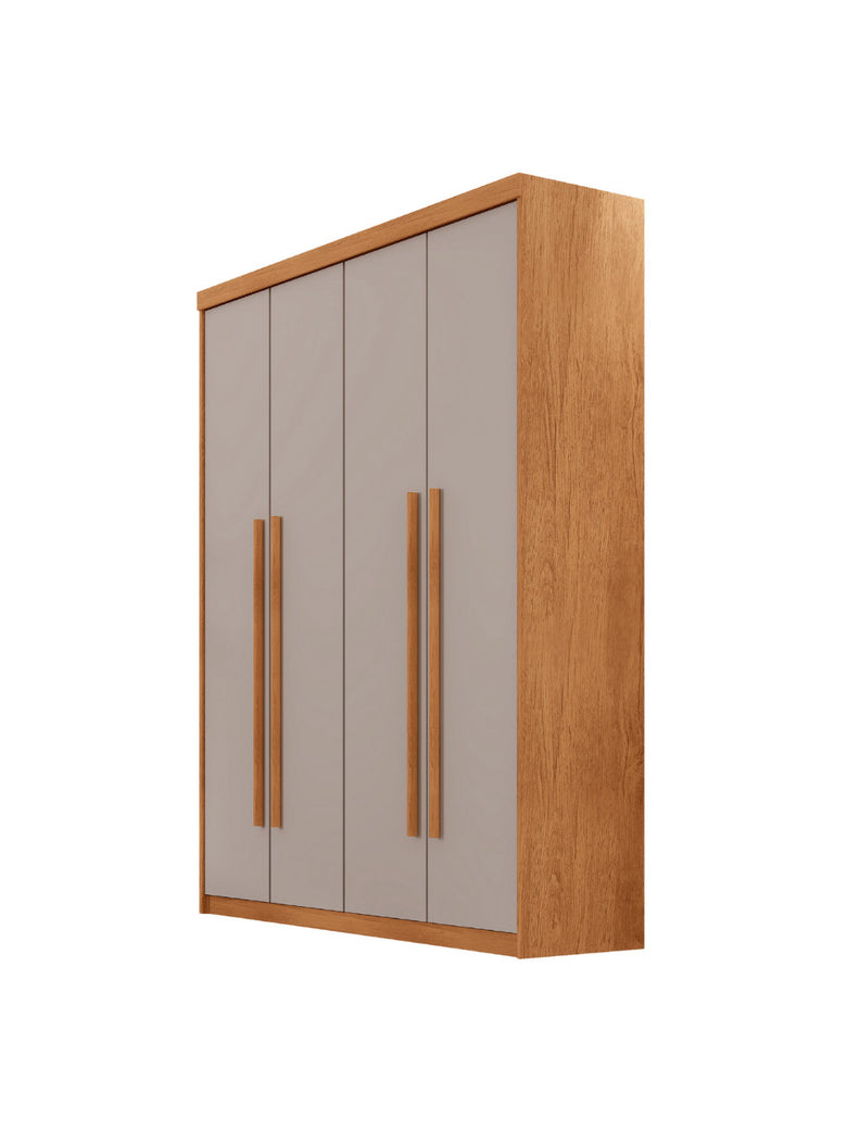 Guarda Roupa Solteiro Heros 4 Portas e 2 Gavetas MDF Moderna