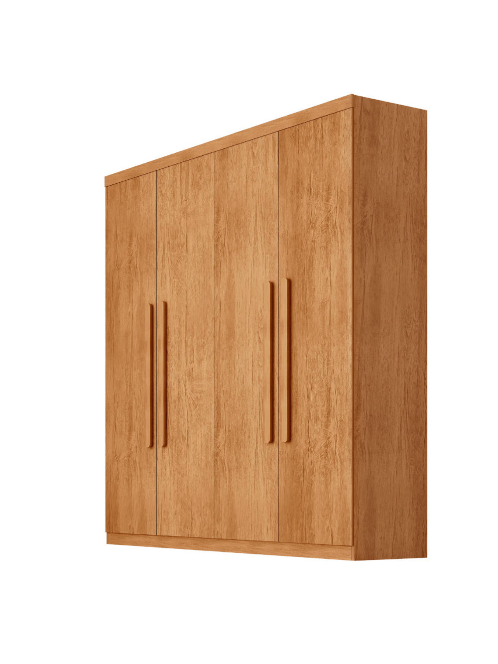 Guarda Roupa Casal Fenix 4 Portas 3 Gavetas Rufato - Naturalle