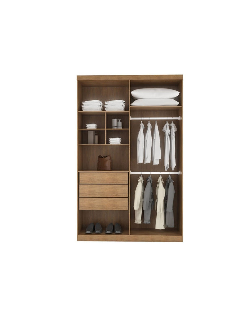 Guarda Roupa Casal Fenix 4 Portas 3 Gavetas Rufato