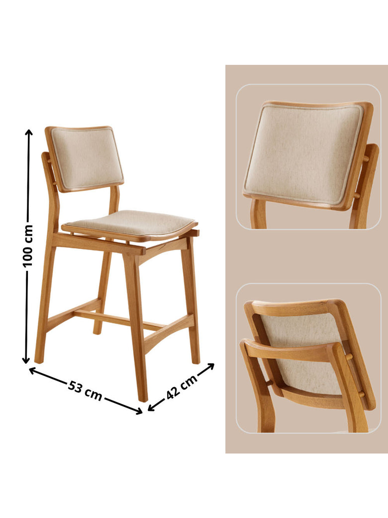 Conjunto com 2 Banquetas Eva Moderna